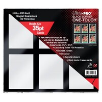 Ultra Pro: UP15403 35PT 6-Card Black Border UV ONE-TOUCH Magnetic Holder