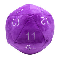 Ultra Pro: UP15475 Jumbo D20 Dice Plush Purple and White