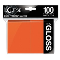 Ultra Pro: UP15607 Eclipse Gloss Standard Sleeves 100 pack Pumpkin Orange