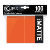 Ultra Pro: UP15619 Eclipse Matte Standard Sleeves 100 pack Pumpkin Orange