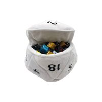 Ultra Pro: UP15756 D20 Plush Dice Bag White