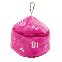 Ultra Pro: UP16036 D20 PLUSH DICE BAG - HOT PINK