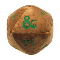 Ultra Pro: UP18785 D&D Jumbo Feywild Copper and Green D20 Dice Plush