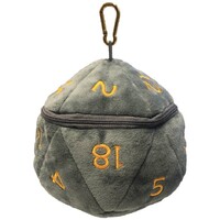 Ultra Pro: UP19411 D&D D20 Plush Realmspace Grey and Orange Dice Bag