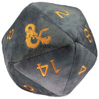 Ultra Pro: UP19412 D&D Jumbo D20 Dice Plush Realmspace Grey and Orange