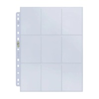 Ultra Pro: UP83423 9-Pocket Platinum Page for Standard Size Cards (11-Holes)