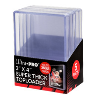 Ultra Pro: UP85239 3" x 4" Super Thick 360PT Toploader 5ct