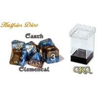 Halfsies Dice - Earth Elemental with Upgraded Dice Case