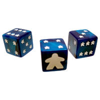 Meeple d6 Dice Set Blue