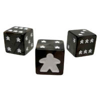 Meeple d6 Dice Set Black