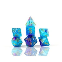 Sirius Dice - Cerulean Nebula  Dice Set 7