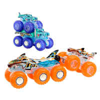 Hot Wheels - Monster Trucks - Power Smashers Truck + Big Rig Multipack