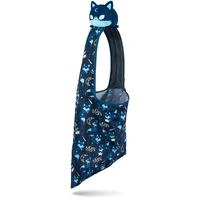 Tee Turtle - Plushie Tote Bag - Dark Blue Moon Foxes Tote Bag and Dark Blue Moon Fox Plushie