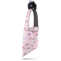 Tee Turtle - Plushie Tote Bag - Pink Rainbows Tote Bag and Black Unicorn Plushie