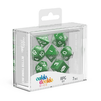 Oakie Doakie: Dice – RPG Set Solid – Green (7)