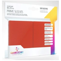 Gamegenic Prime Card Sleeves Red (66mm x 91mm) (100 Sleeves Per Pack)