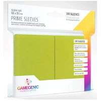 Gamegenic Prime Card Sleeves Lime (66mm x 91mm) (100 Sleeves Per Pack)