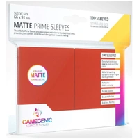 Gamegenic Matte Prime Card Sleeves Red (66mm x 91mm) (100 Sleeves Per Pack)