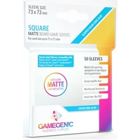 Gamegenic Matte Board Game Sleeves - Size Code BLUE - Square Sized (73mm x 73mm) (50 Sleeves Per Pack)