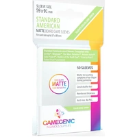 Gamegenic Matte Board Game Sleeves - Size Code GREEN - Standard American Sized (59mm x 91mm) (50 Sleeves Per Pack)