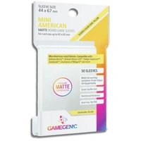 Gamegenic Matte Board Game Sleeves - Size Code YELLOW - Mini American Sized (44mm x 67mm) (50 Sleeves Per Pack)