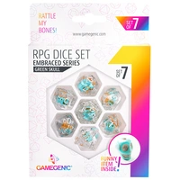 Gamegenic Embraced Series - Green Skull - RPG Dice Set (7pcs)