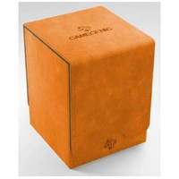 Gamegenic Squire Holds 100 Sleeves Convertible Deck Box Orange