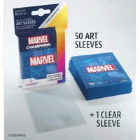 Gamegenic Marvel Champions Art Sleeves - Marvel Blue (66mm x 91mm) (50 Sleeves)