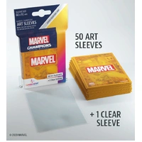 Gamegenic Marvel Champions Art Sleeves - Marvel Orange (66mm x 91mm) (50 Sleeves)