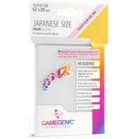 Gamegenic Prime Japanese Sized Sleeves - Size Code PINK - Sleeve Colour White (62mm x 89mm) (60 Sleeves Per Pack)