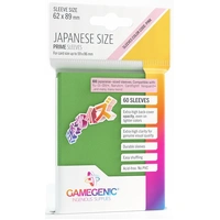 Gamegenic Prime Japanese Sized Sleeves - Size Code PINK - Sleeve Colour Green (62mm x 89mm) (60 Sleeves Per Pack)