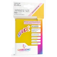 Gamegenic Prime Japanese Sized Sleeves - Size Code PINK - Sleeve Colour Yellow (62mm x 89mm) (60 Sleeves Per Pack)