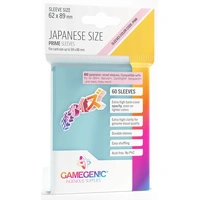 Gamegenic Prime Japanese Sized Sleeves - Size Code PINK - Sleeve Colour Clear (62mm x 89mm) (60 Sleeves Per Pack)