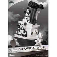 Beast Kingdom D Stage Disney Steamboat Willie Mickey and Minnie Mouse Exclusive Version