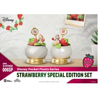 Beast Kingdom Mini D Stage Disney Pocket Plants Series Strawberry Special Edition Set Chip n Dale