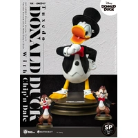 Beast Kingdom Master Craft Tuxedo Donald Duck with Chip'n Dale