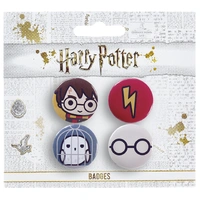 Harry Potter Chibi Button Badge Set 1 (Harry/Hedwig)