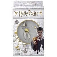 Harry Potter Keyring and Pin Badge Set Golden Snitch