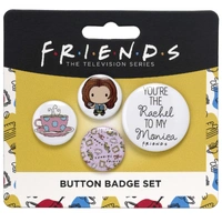 Friends Button Badge Set of 4 Rachel