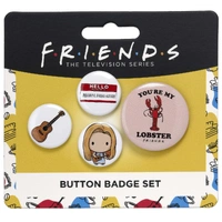 Friends Button Badge Set of 4 Phoebe