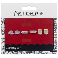 Friends Earring Studs Set of 3 (Frame, Coffee Cup, & Friends Logo)