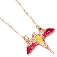 Harry Potter Necklace Rose Gold Plated Fawkes