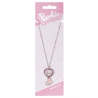 Barbie Necklace Crystal Heart and Roller Skate