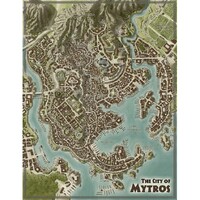 Odyssey of the Dragonlords RPG - Double Sided Map of Thylea and Mytros