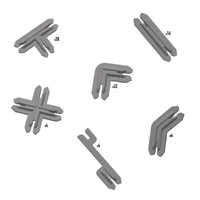 Battle Systems - Urban Apocalypse - Add-Ons - Plastic Terrain Clips - Grey