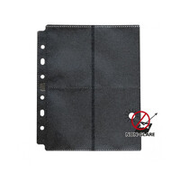 Dragon Shield: Non-Glare Binder Pages – 8-Pocket Display – Black