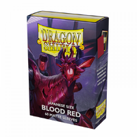 Dragon Shield: Japanese Size Sleeves – Matte – Blood Red