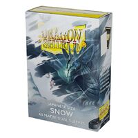 Dragon Shield: Japanese Size Sleeves – Matte Dual – Snow (Nirin)