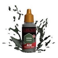 Army Painter - Warpaints Air - Militia Green Acrylic Paint 18ml