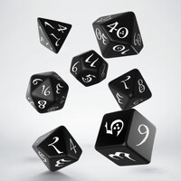 Q Workshop - Classic RPG Black & White Dice Set 7